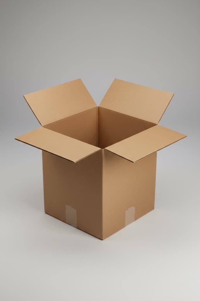 An open double wall box